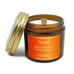 Sójová vonná svíčka s dřevěným knotem bergamotka s pomerančem 120 ml – Your Candle