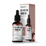 Vitamin K2 + D3 kapky (75 mcg + 100 mcg) bezlepkový doplněk stravy 30 ml - Pharmovit