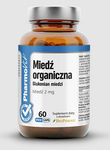 Organická měď (2 mg) bezlepkový doplněk stravy 60 kapslí - Pharmovit (čistá etiketa)