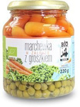 Mrkev v marinádě s hráškem ve sklenici BIO 340 g (220 g)