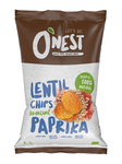 Čočkové paprikové chipsy bez lepku bio 75g - O'Nest
