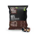 Lískové oříšky v hořké čokoládě 88% bio 70 g - COCOA