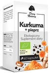 Kurkuma a pepř bio doplněk stravy 60 kapslí (555 mg) - Dar Natury