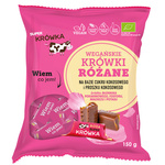 Růžové bezmléčné bezlepkové BIO karamely 150 g – Super Krówka