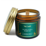 Sojová vonná svíčka s dřevěným knotem Babiččin jablečný koláč 120ml - Your Candle