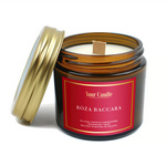 Vonná sójová svíčka s dřevěným knotem rose baccara 120ml - Your Candle