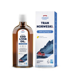 Norský omega-3 olej z tresčích jater (1000 mg) s citronovou příchutí - doplněk stravy 250 ml - OSAVI