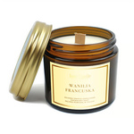 Sójová vonná svíčka s dřevěným knotem francouzská vanilka 120 ml – Your Candle