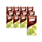 SADA 12 x Bílá čokoláda s čajem matcha bez přidaného cukru bez lepku 75 g - Torras