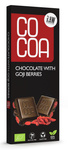 Raw čokoláda s plody goji bio 40 g - COCOA