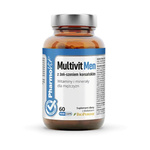 Multivit Men s korejským ženšenem bezlepkový doplněk stravy 60 kapslí - Pharmovit
