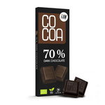 70 % hořká čokoláda bio 40 g - COCOA