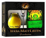 Sada yerba mate BIO 400 g, matero, bombilla