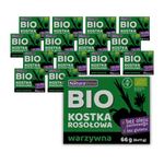 SADA 15 x Bezlepková kostka zeleninového bujónu BIO 66 g - Naturavena
