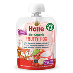 Ovocné pyré liška (jablko-banán-lesní ovoce-jogurt) bez přidaného cukru Bio 85 g – Holle