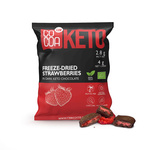 Jahody v hořké čokoládě bez přidaného cukru Keto BIO 40 g – Cocoa