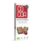 Bílá čokoláda s třešněmi 60 % méně cukru bio 40 g - COCOA