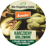 Grilované artyčoky s bylinkami a extra panenským olivovým olejem Demeter bio 125 g - Bio Organica Italia