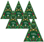 SADA 6 x BIO pyramidový adventní kalendář (Green Trangular - 13 příchutí čaje) (25 x 2 g) 50 g English Tea Shop Organic