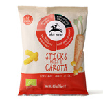 Křupky kukuřično-mrkvové bez přidaného cukru bezlepkové od 12 měsíců BIO 15 g – Alce Nero