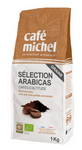 Arabica 100% výběrová fair trade zrnková káva bio 1 kg - CAFE MICHEL