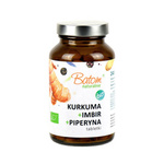 Kurkuma + zázvor + piperin bio doplněk stravy 240 tablet 120 g - BATOM