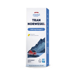 Norský omega-3 olej z tresčích jater (1000 mg) s citronovou příchutí - doplněk stravy 500 ml - OSAVI