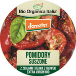 Sušená rajčata s bylinkami a extra panenským olivovým olejem Demeter bio 125 g - Bio Organica Italia