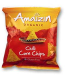Kukuřičné chipsy chilli bezlepkové BIO 75 g – Amaizin