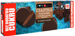Kakaové sušenky s brownie krémem v hořké čokoládě bez přidaného cukru 128 g – Pure&Good