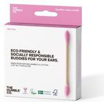 Vatové tyčinky bambusové růžové 100 ks – The Humble