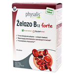 Železo + vit. B12 forte doplněk stravy 45 tablet – Physalis